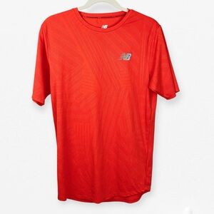 New Balance Creamsicle orange Performance Sport Active wear Tee T-shirt S